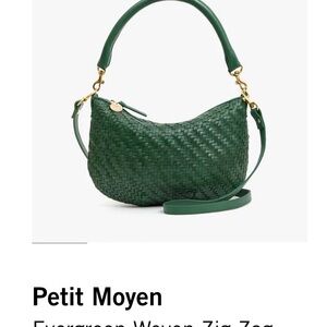 Petit Moyen Evergreen Woven Shoulder Bag
